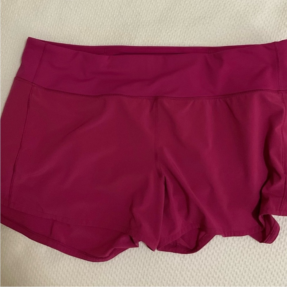 lululemon Speed Up shorts 4” size 14 in ripened raspberry